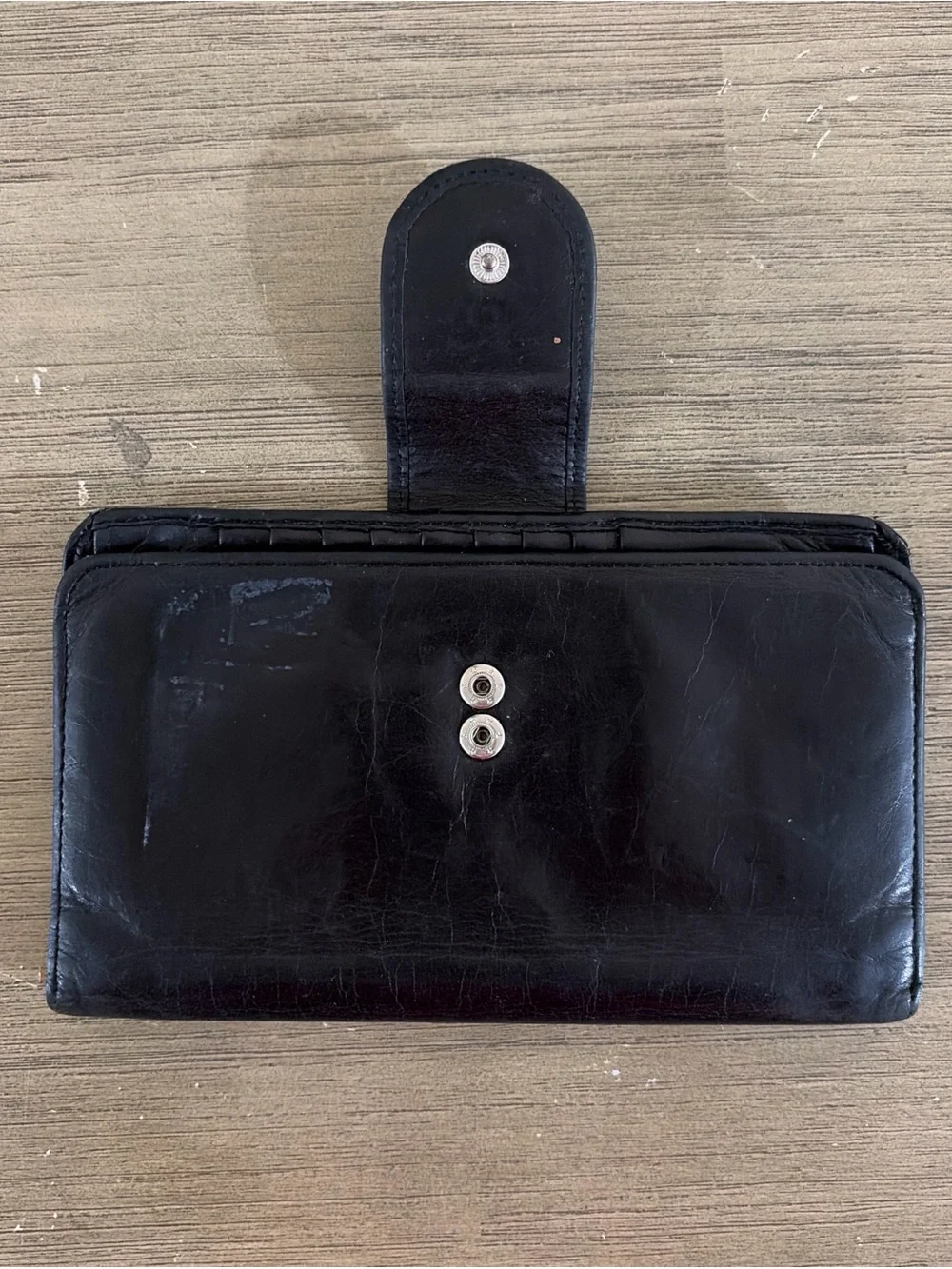 Vintage HOBO Black Soft Leather Wallet